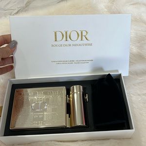 Dior lipstick gold clutch